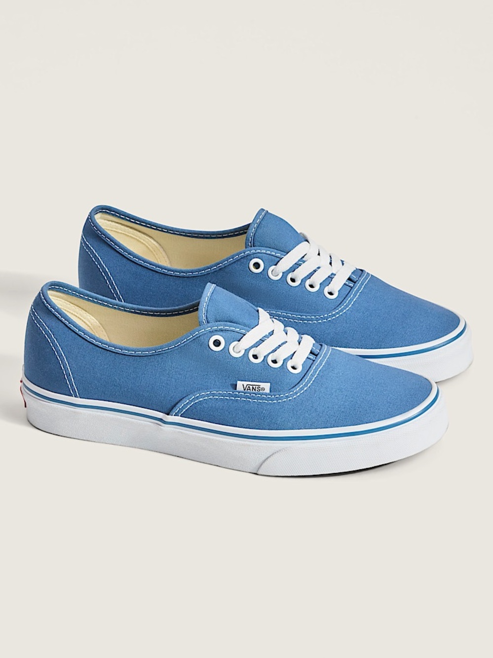 Vans The Authentic Low Top Un-Padded Lace Up Unisex Blue Men’s 10.5 Women’s 12